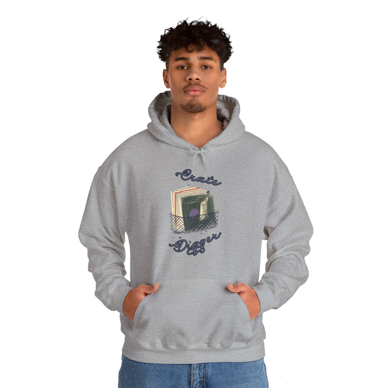 'Crate Digger' Men's Hoodie, alternate view