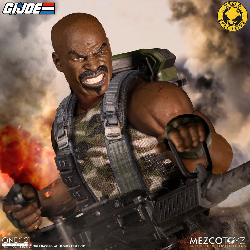 G.I. Joe Roadblock One:12 Collective Action Figure close up detail