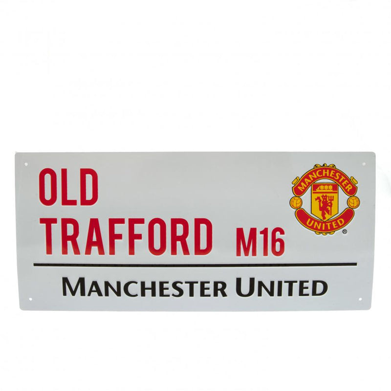 Manchester United FC Fan Bundle - Manchester United FC White Street Sign