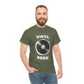 'Vinyl Nerd' Men's T-Shirt, showing reverse