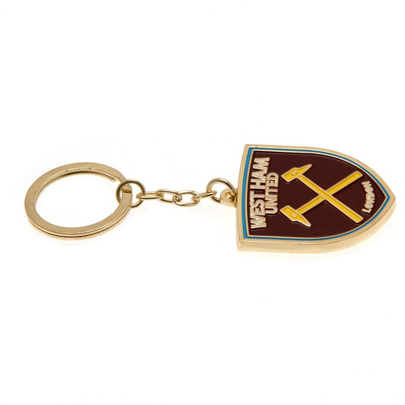 West Ham United FC Crest Keyring, alternate view