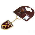 West Ham United FC Crest Keyring, side angle