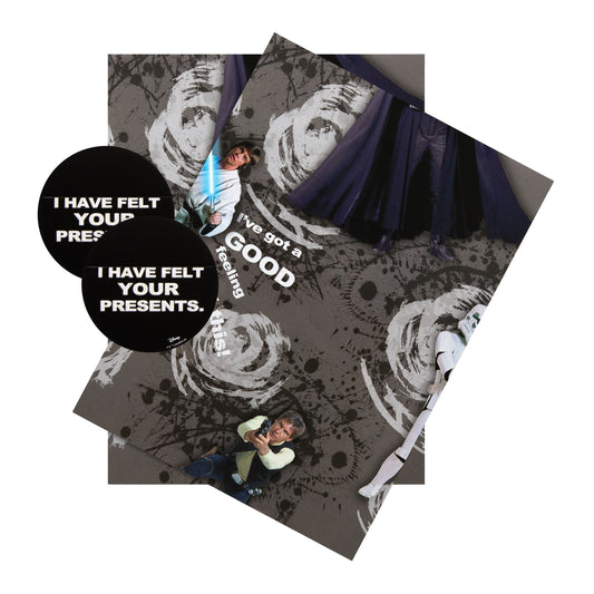 Wrapping Paper & Gift Tag Pack - 2 Sheets & 2 Tags in 1 Star Wars™ Design
