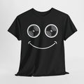 Vinyl Makes Me Happy Men's T-Shirt, size reference