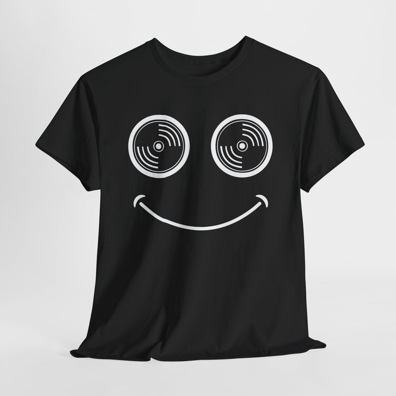 Vinyl Makes Me Happy Men's T-Shirt, size reference