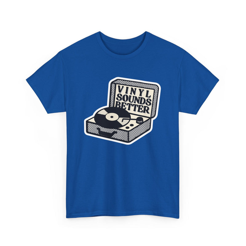 'Vinyl Sounds Better' T-Shirt, close-up detail