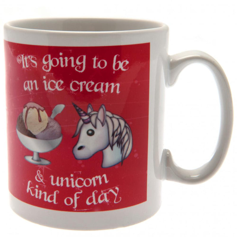 Emoji Mug Unicorn, side angle