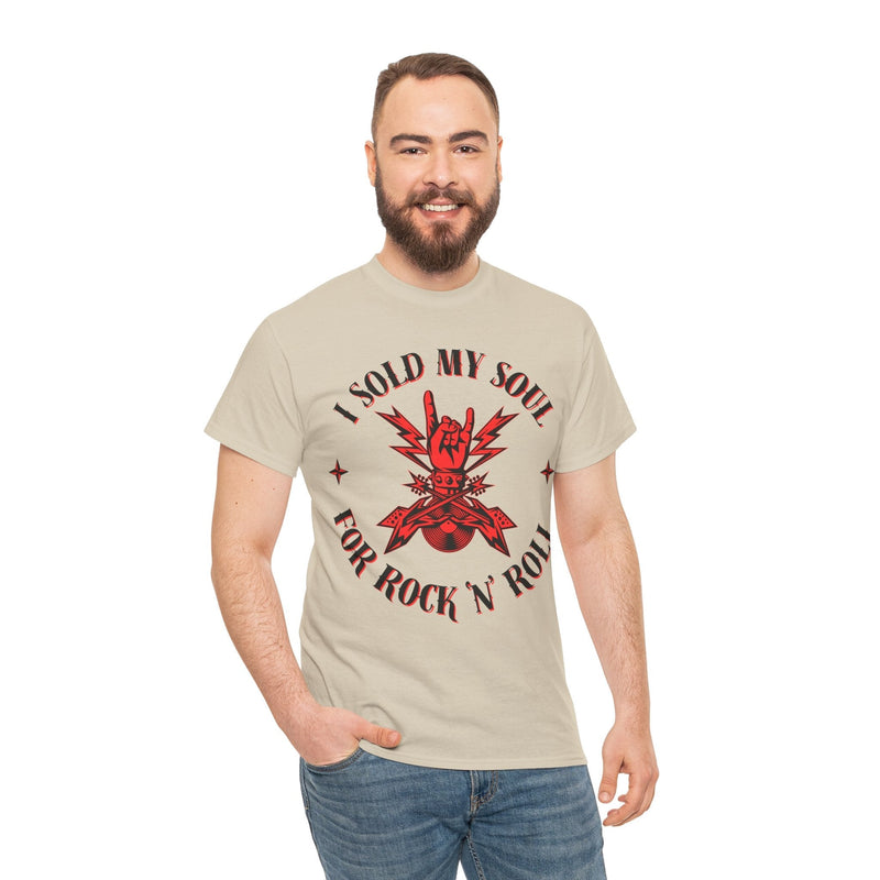 'I Sold My Soul for Rock 'n' Roll' T-Shirt, rear view