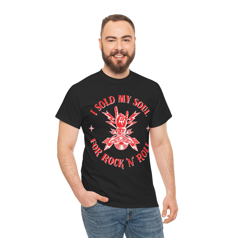 'I Sold My Soul for Rock 'n' Roll' T-Shirt, showing reverse