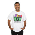 'In Vinyl We Trust' Men's T-Shirt, rear view