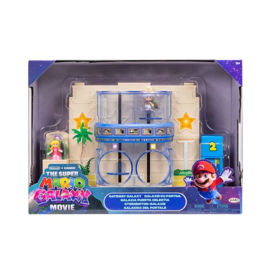 The Super Mario Galaxy Movie Gateway Galaxy Diorama Set