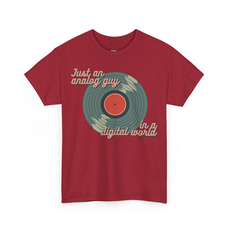 'Just an Analog Guy, In a Digital World' Men's T-Shirt collectible from Coda Records