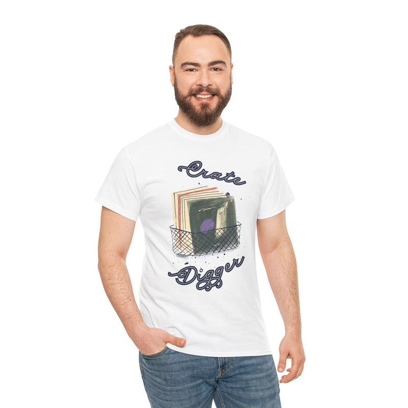 'Crate Digger' Vinyl Records Men's T-Shirt, alternate view