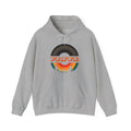 Vinyl Record Logo Men's Hoodie, size reference