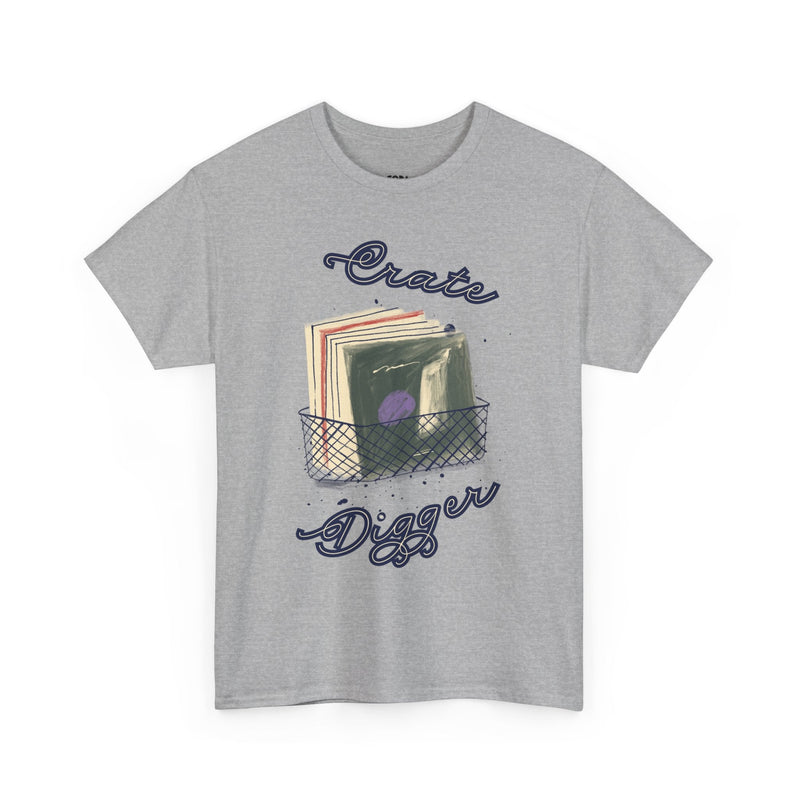 'Crate Digger' Vinyl Records Men's T-Shirt collectible from Coda Records