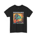'Phonosaurus' Men's Vinyl T-Shirt, in display