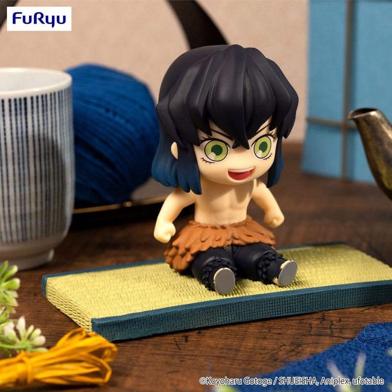 Potetto Inosuke Hashibira Demon Slayer: Kimetsu no Yaiba Mini Figure, showing reverse