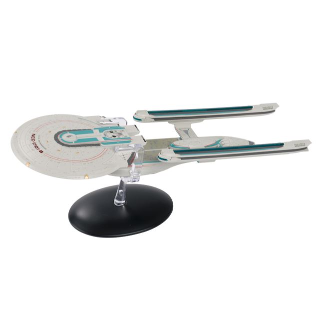 U.S.S. Enterprise NCC-1701-B XL EDITION Model Die Cast Ship (Eaglemoss / Star Trek), rear view