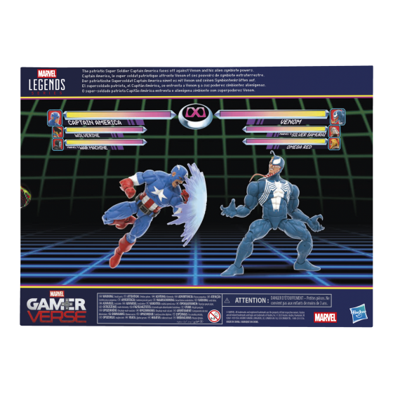 Marvel Legends Series Gamerverse Captain America vs Venom
