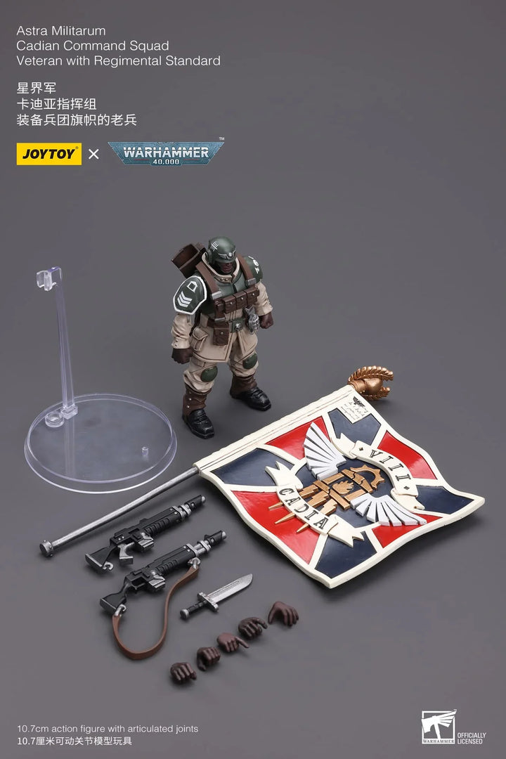 JoyToy Veteran with Regimental Standard Warhammer 40K 1/18 Scale Action Figure
