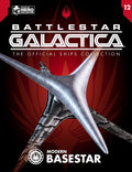 Modern Basestar (2004 Series) Diecast Model Ship (Battlestar Galactica The Official Ships Collection Eaglemoss), in display