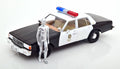 Greenlight Collectibles 1/18 Artisan Collection Terminator 2 (1991) 1987 Cheverolet Caprice with Android Collectible Car