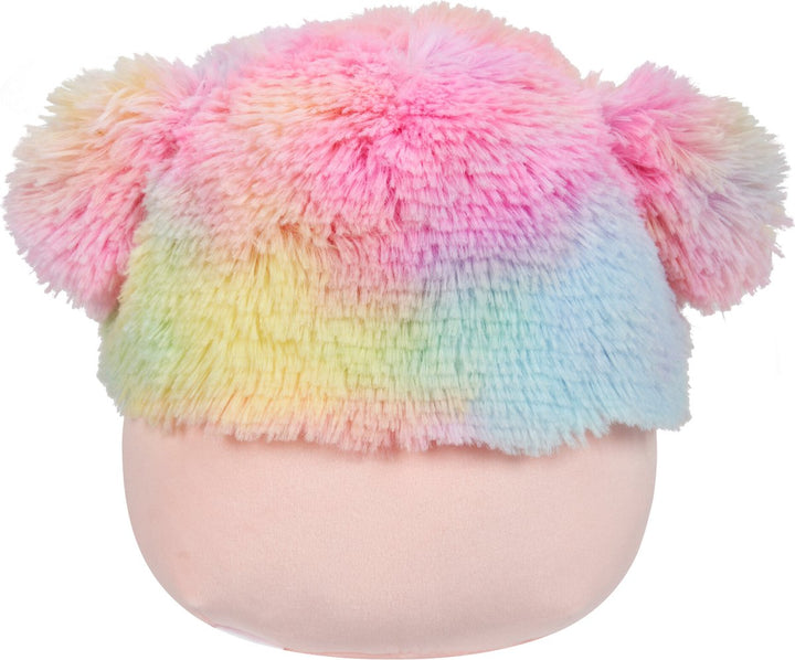 Squishmallows 7.5'' Peach Bigfoot With Rainbow Hair Plush