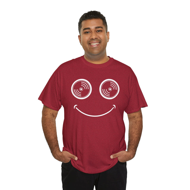 Vinyl Makes Me Happy Men's T-Shirt, packaging shot