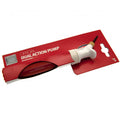 Arsenal FC Dual Action Football Pump, side angle