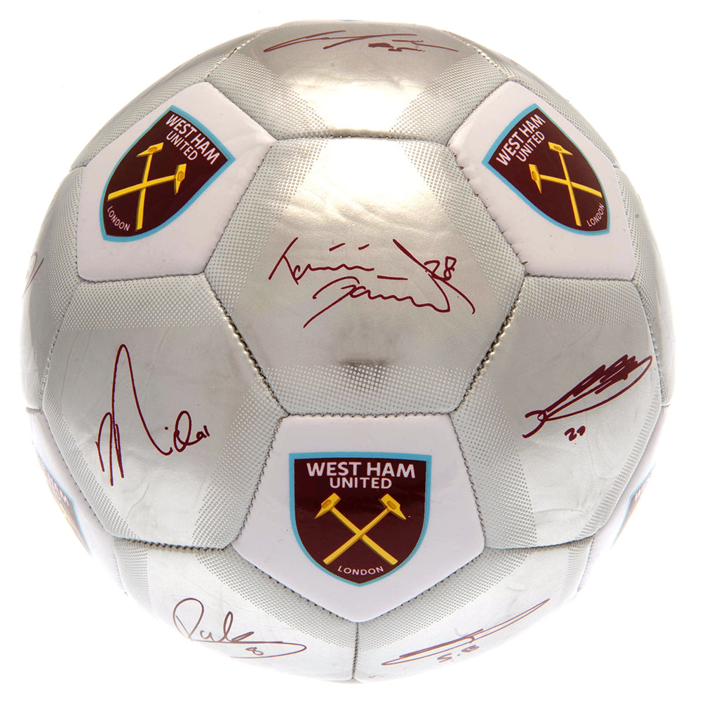 Official West Ham United Signature Silver Football