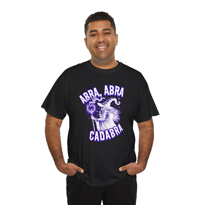 'Abracadabra' Halloween Band Lyric T-Shirt, in display
