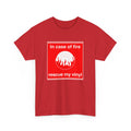 'In Case of Fire, Save My Vinyl' T-Shirt, alternate view