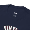 'Vinyl Ain't Dead' Skull Men's T-Shirt, showing reverse