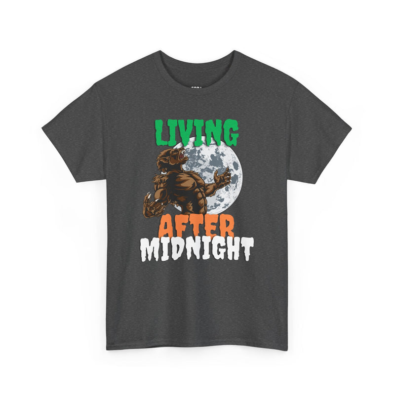 'Living After Midnight' Men's T-Shirt, in display