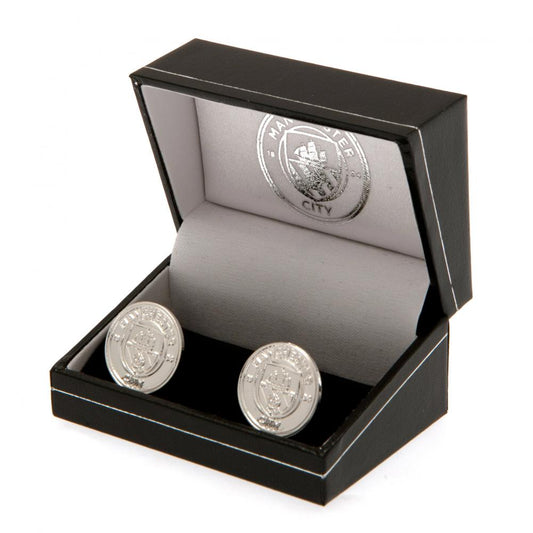 Manchester City FC Silver Plated Formed Cufflinks, alternate view