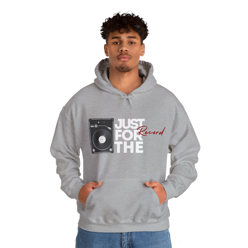 'Just for the Record' Men's Hoodie, additional view