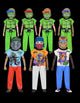Teenage Mutant Ninja Turtles Ben Cooper Costume Kids 6" Clothed Figure Assortment
