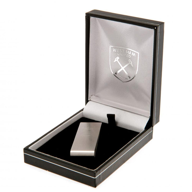 West Ham United FC Money Clip, side angle