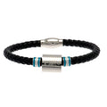 Manchester City FC Colour Ring Leather Bracelet, alternate view