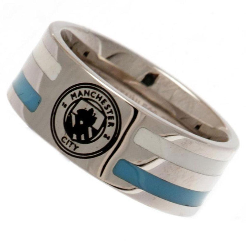 Manchester City FC Colour Stripe Ring Small, alternate view