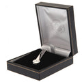 Celtic FC Silver Plated Tie Slide, side angle