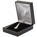 Chelsea FC Silver Plated Tie Slide, side angle