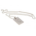 West Ham United FC Silver Plated Dog Tag & Chain, alternate view