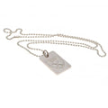 West Ham United FC Silver Plated Dog Tag & Chain, alternate view