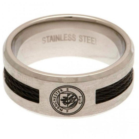 Manchester City FC Black Inlay Ring Medium collectible from Infinity Collectibles 2026