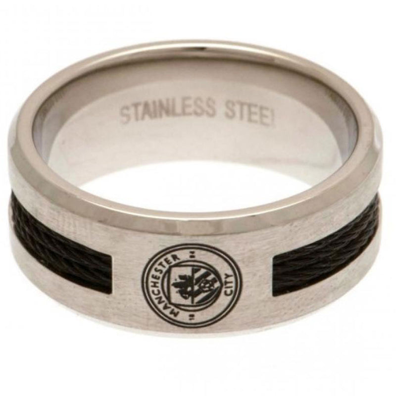 Manchester City FC Black Inlay Ring Medium collectible from Infinity Collectibles 2026