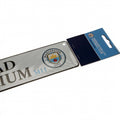 Manchester City FC Window Sign, side angle