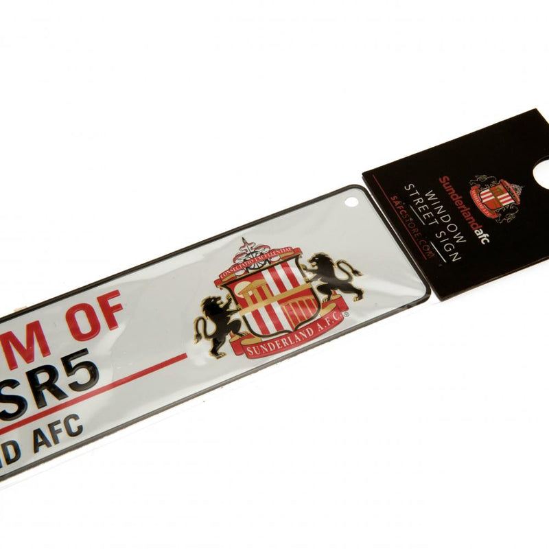 Sunderland AFC Window Sign, side angle