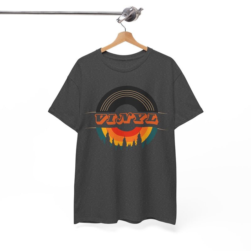 Vinyl Record Logo Men's T-Shirt, close-up detail