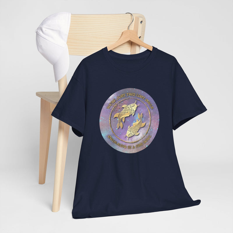 'Lost Souls' Celestial Fish Lyric T-Shirt, close-up detail